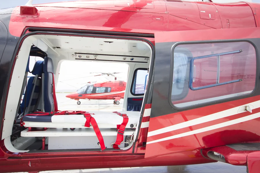 What Keeps a Patient Secure When a Helicopter Hits Turbulence? Patient